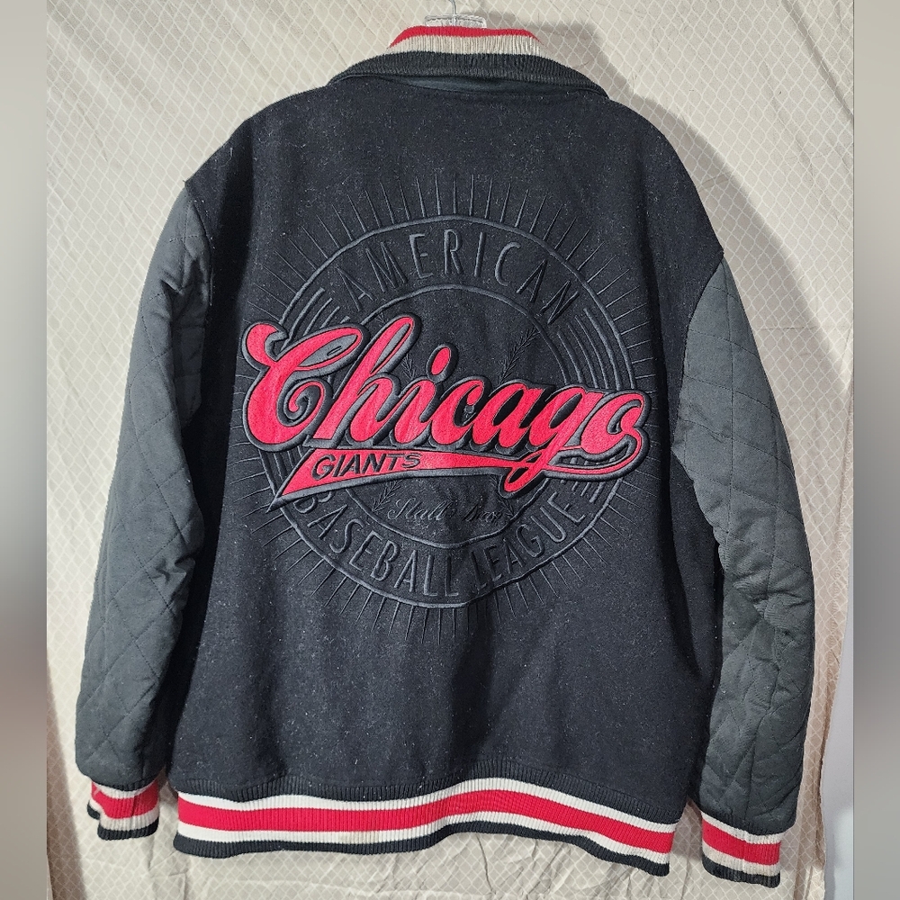 Vintage Stall & Dean American Negro Baseball League Chicago Giants Mens Coat 2XL